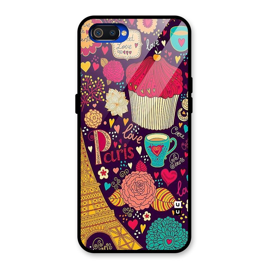 Sweet Love Glass Back Case for Realme C2