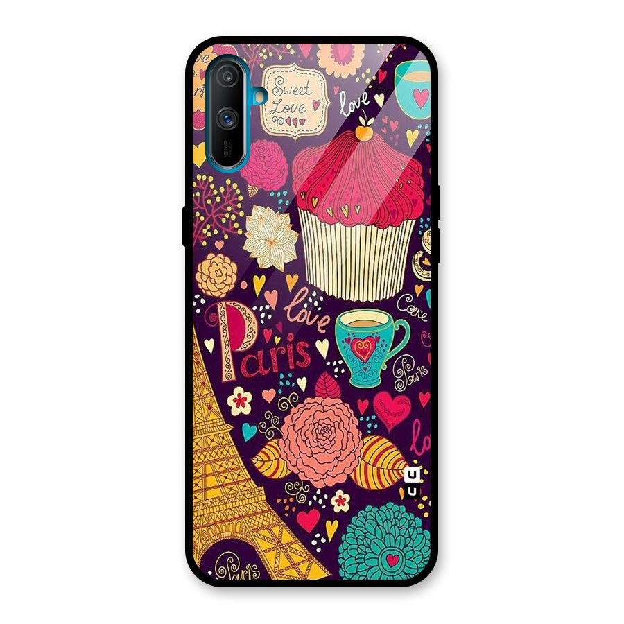 Sweet Love Glass Back Case for Realme C3