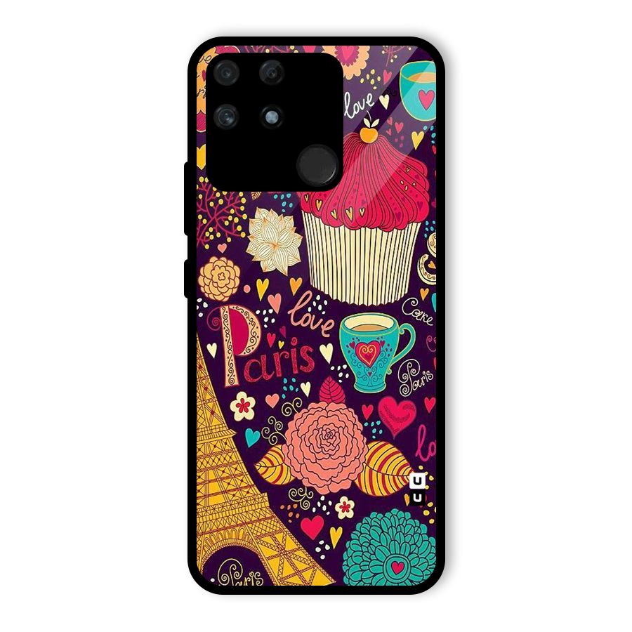 Sweet Love Glass Back Case for Realme Narzo 50A