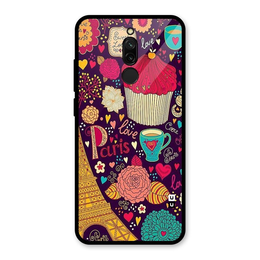 Sweet Love Glass Back Case for Redmi 8