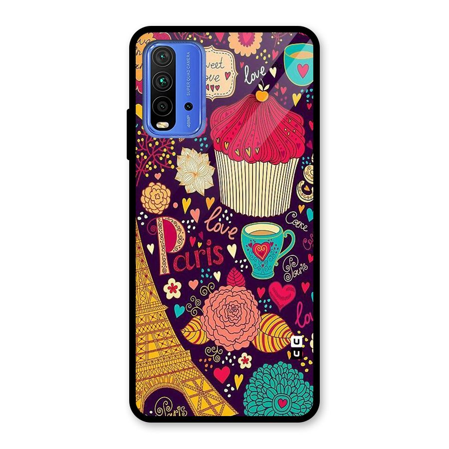 Sweet Love Glass Back Case for Redmi 9 Power