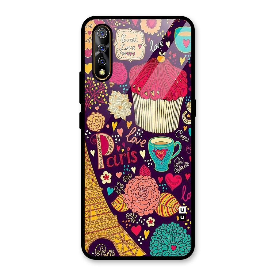 Sweet Love Glass Back Case for Vivo S1