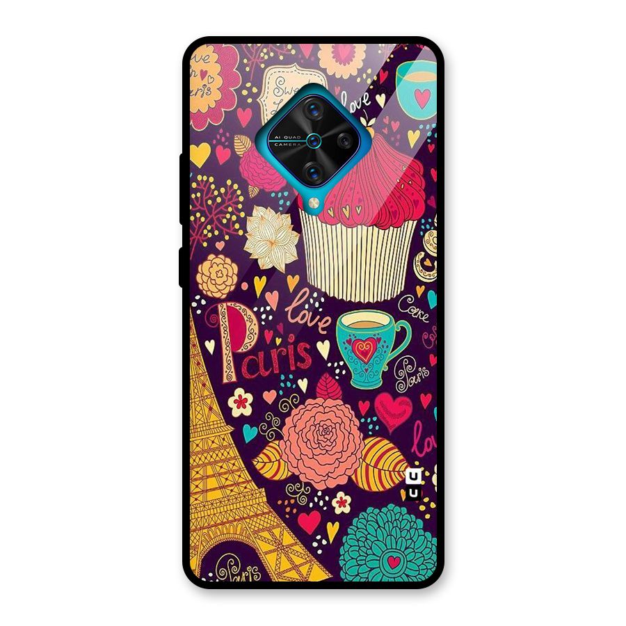 Sweet Love Glass Back Case for Vivo S1 Pro