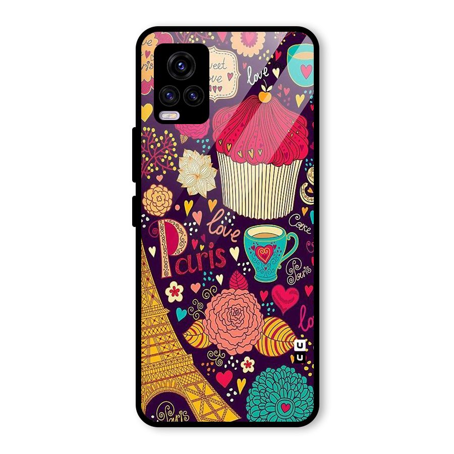 Sweet Love Glass Back Case for Vivo V20