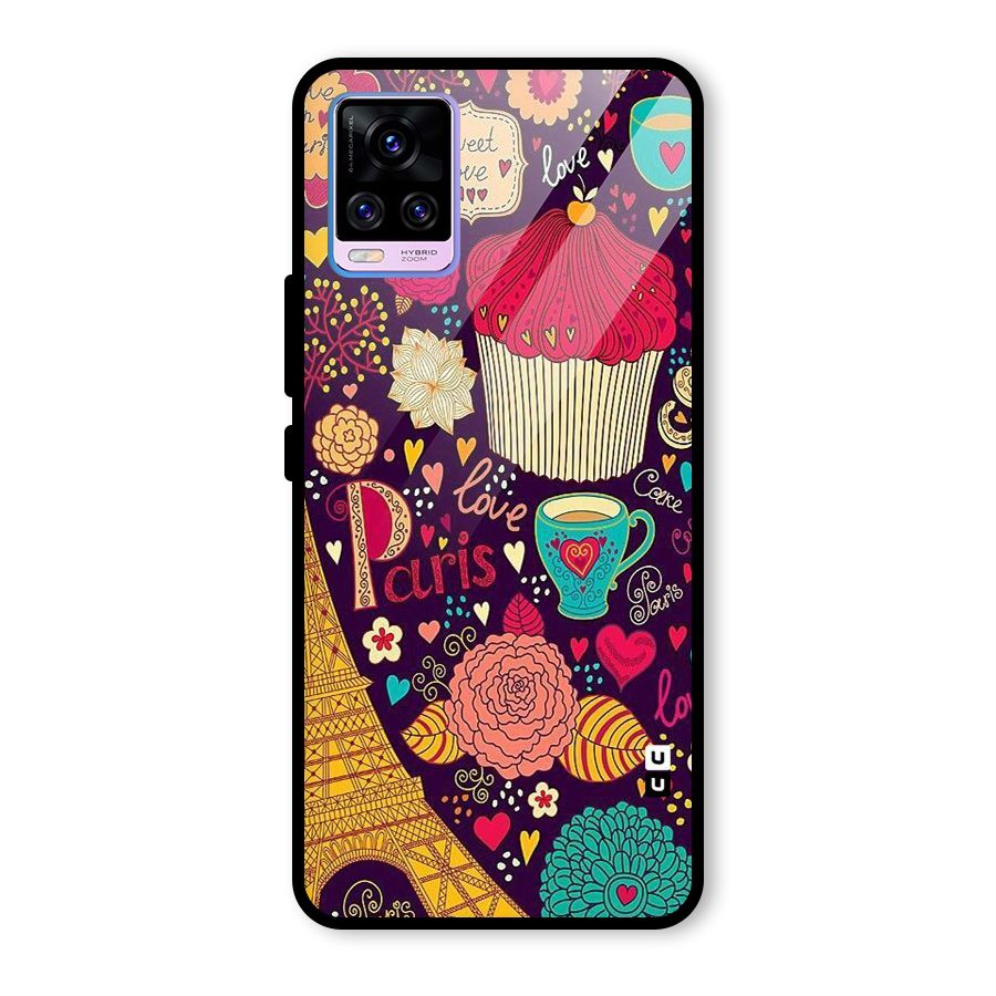 Sweet Love Glass Back Case for Vivo V20 Pro
