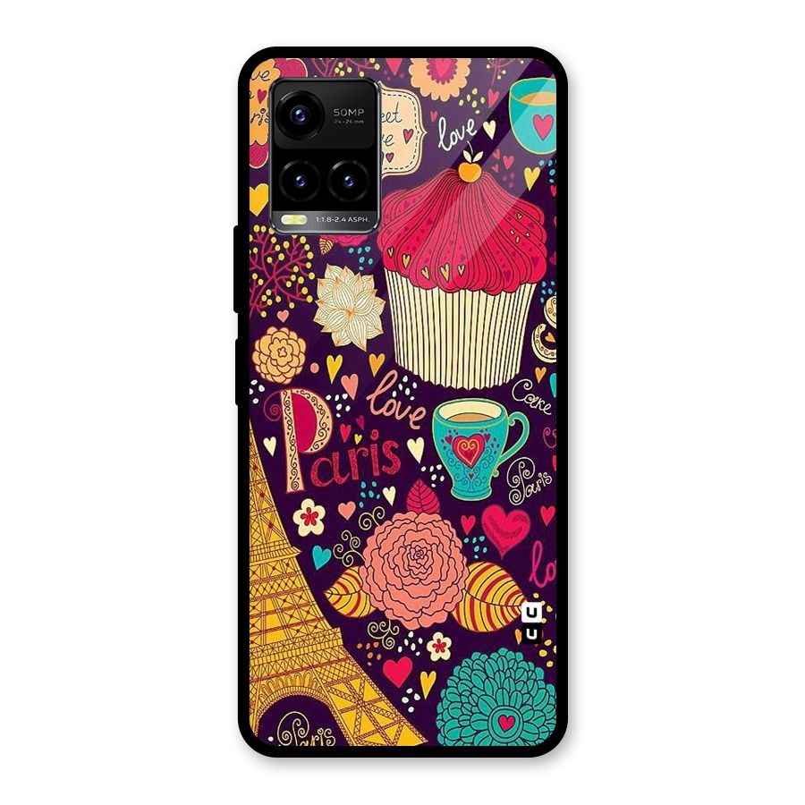 Sweet Love Glass Back Case for Vivo Y21T