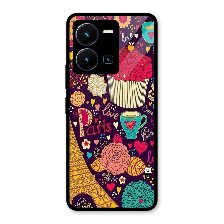 Sweet Love Glass Back Case for Vivo Y35