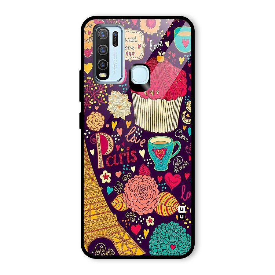Sweet Love Glass Back Case for Vivo Y50