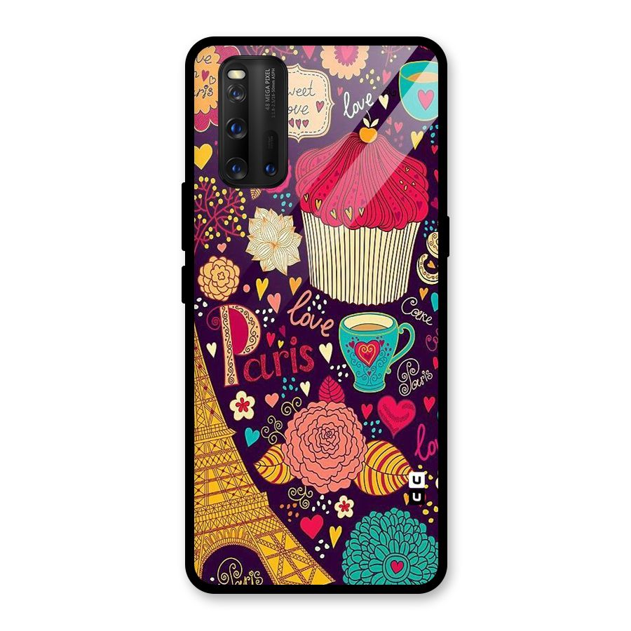 Sweet Love Glass Back Case for Vivo iQOO 3