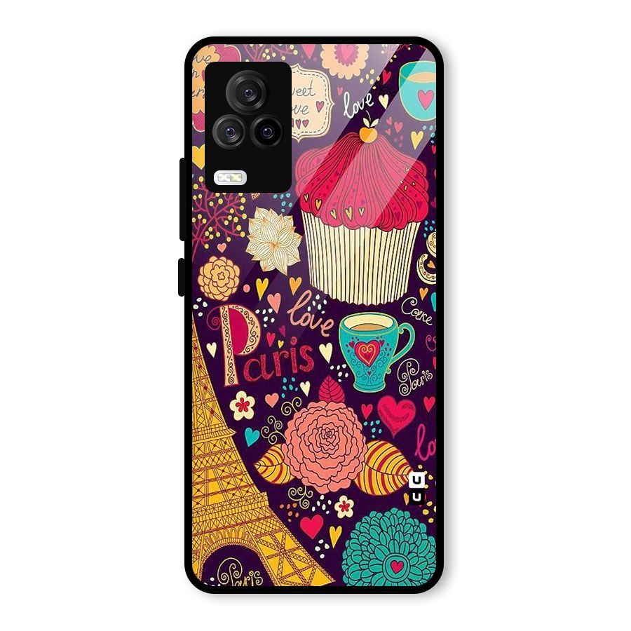 Sweet Love Glass Back Case for Vivo iQOO 7 Legend 5G