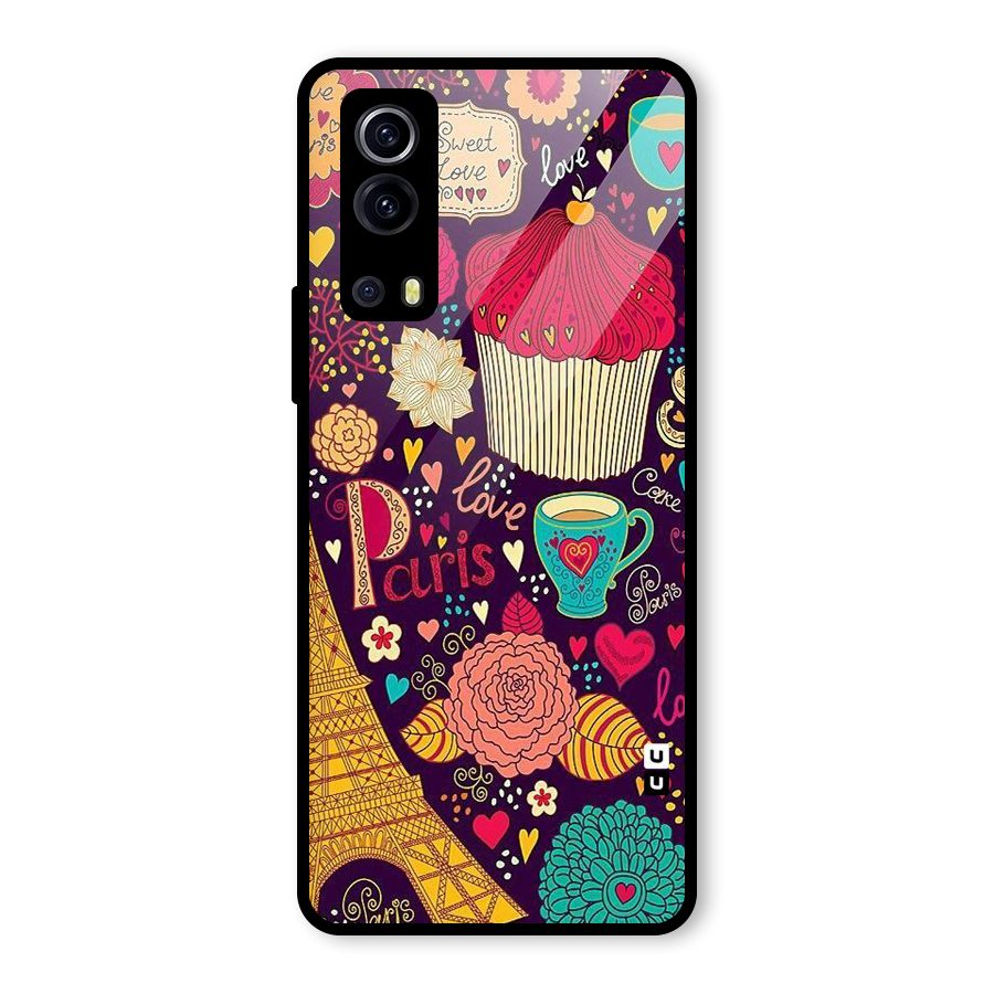 Sweet Love Glass Back Case for Vivo iQOO Z3