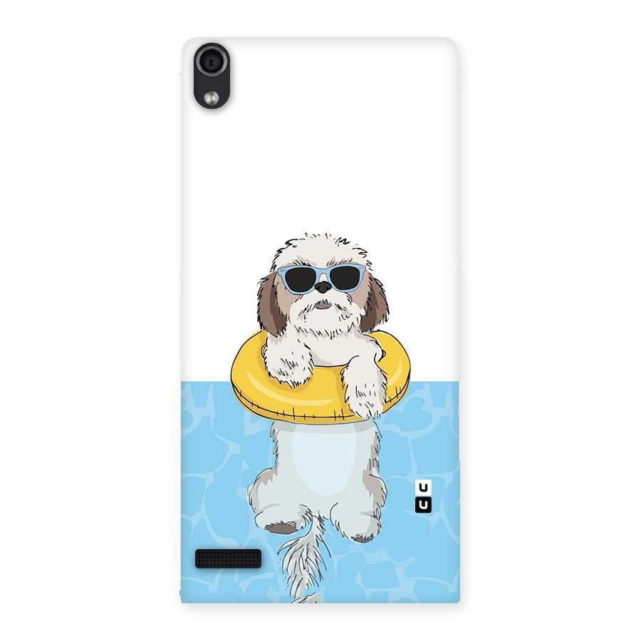 Swimming Doggo Back Case for Ascend P6
