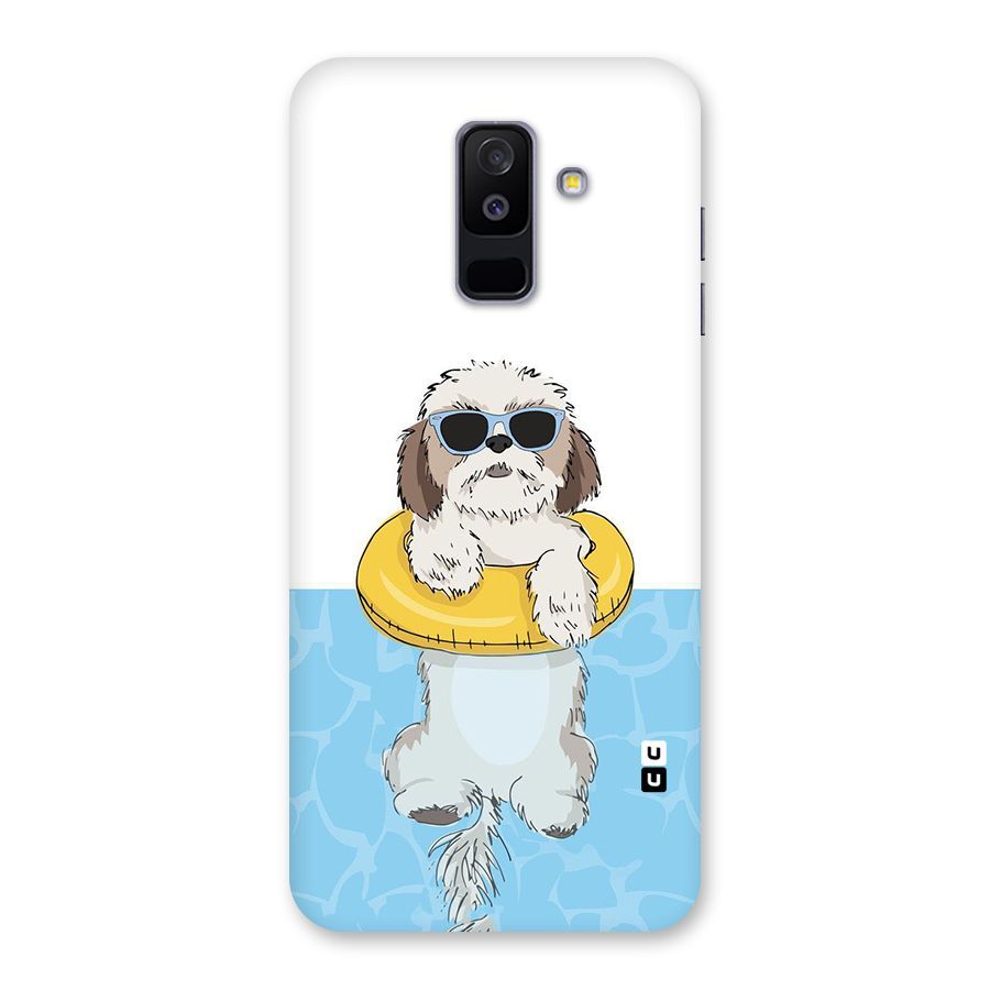 Swimming Doggo Back Case for Galaxy A6 Plus