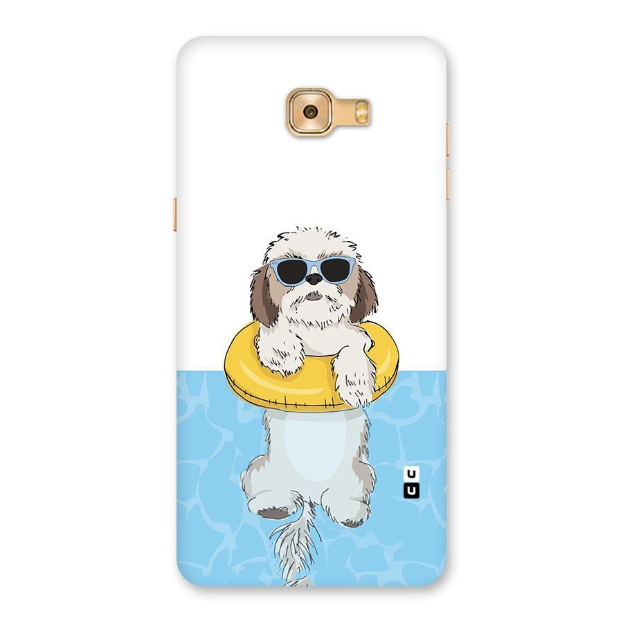 Swimming Doggo Back Case for Galaxy C9 Pro