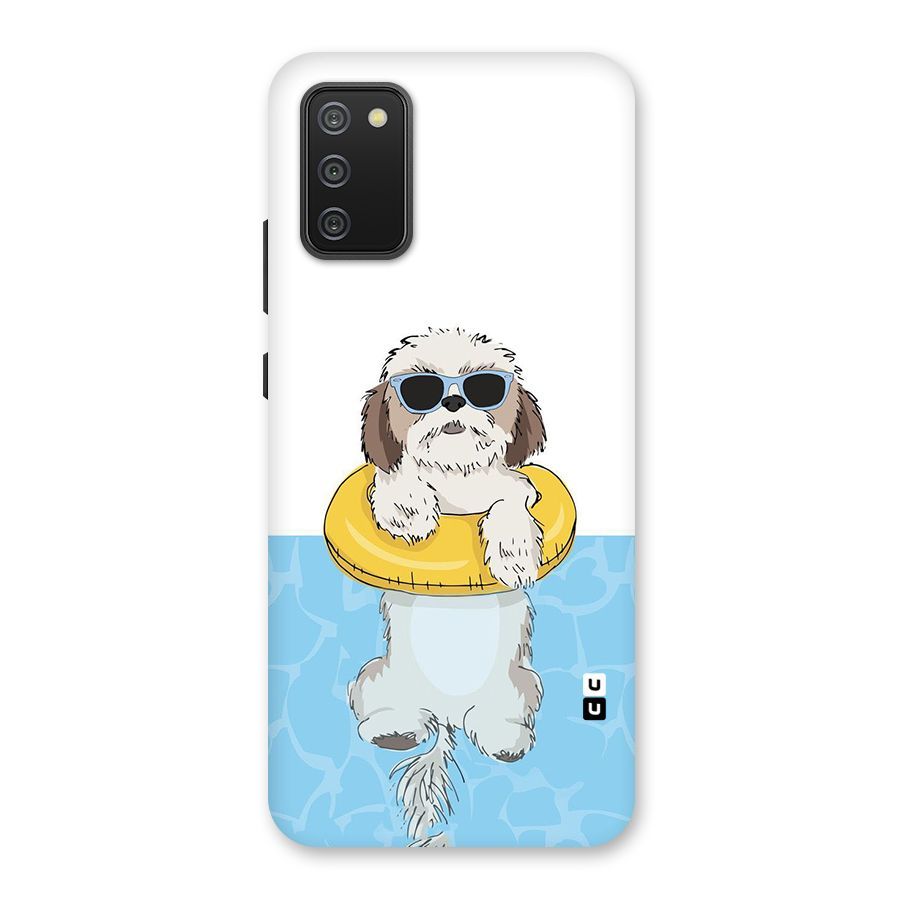 Swimming Doggo Back Case for Galaxy M02s