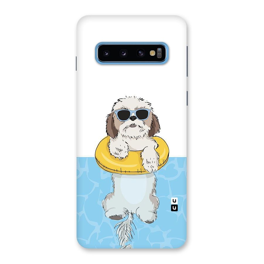 Swimming Doggo Back Case for Galaxy S10