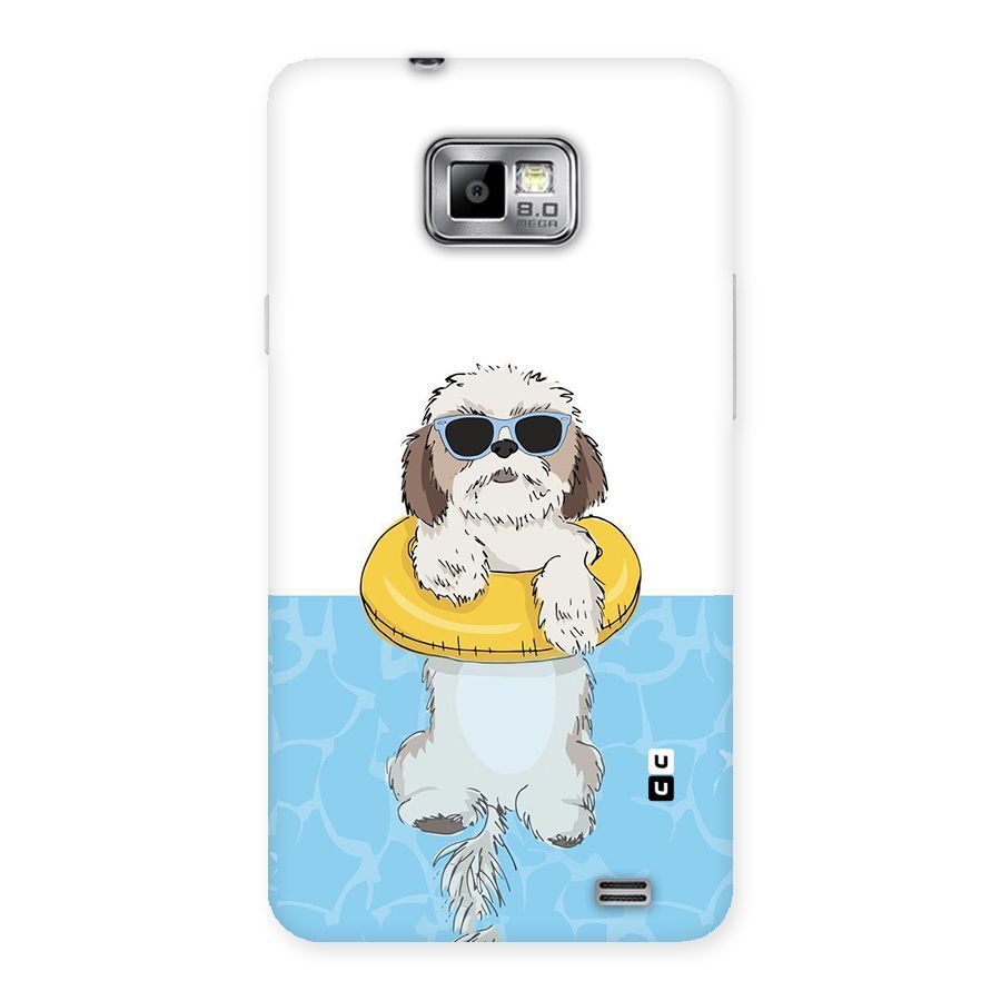 Swimming Doggo Back Case for Galaxy S2