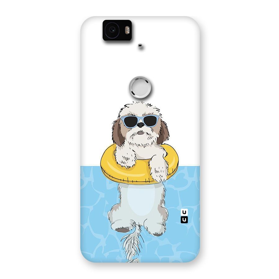 Swimming Doggo Back Case for Google Nexus-6P