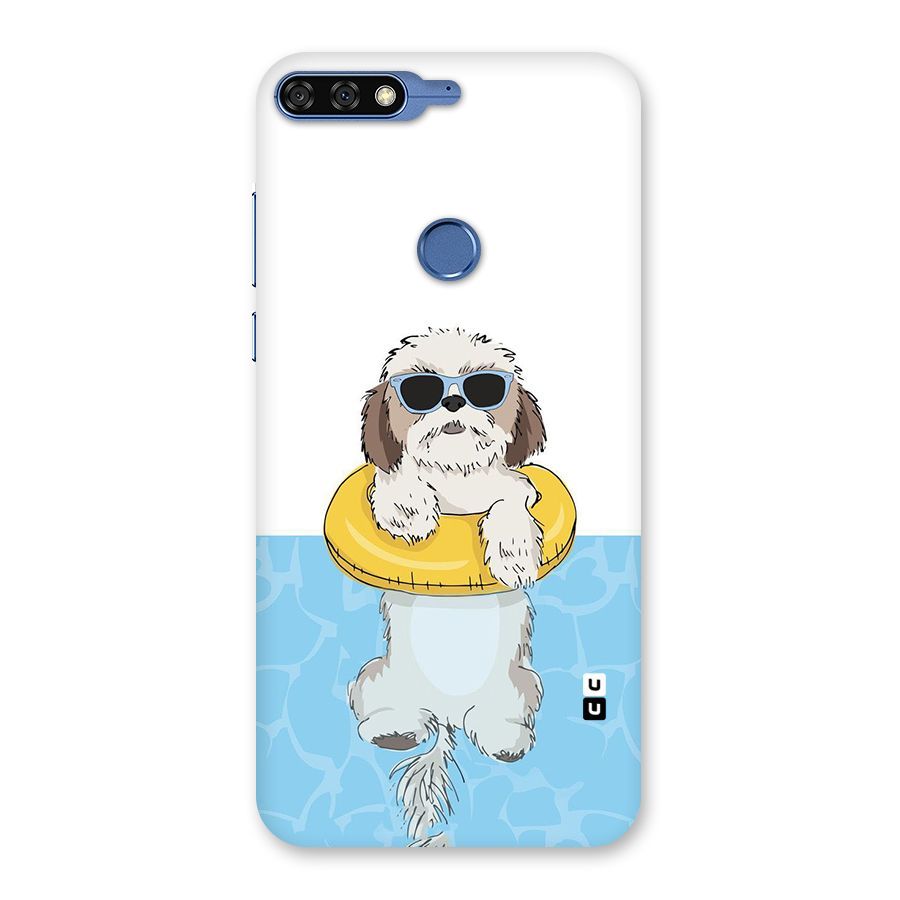 Swimming Doggo Back Case for Honor 7C