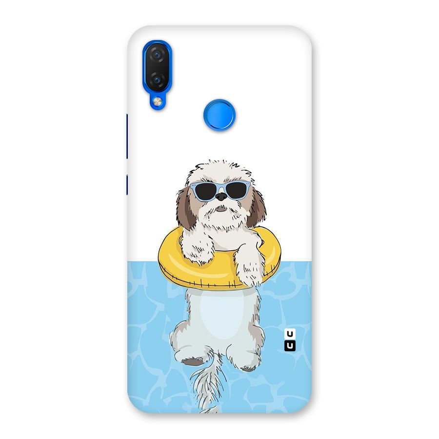 Swimming Doggo Back Case for Huawei P Smart+
