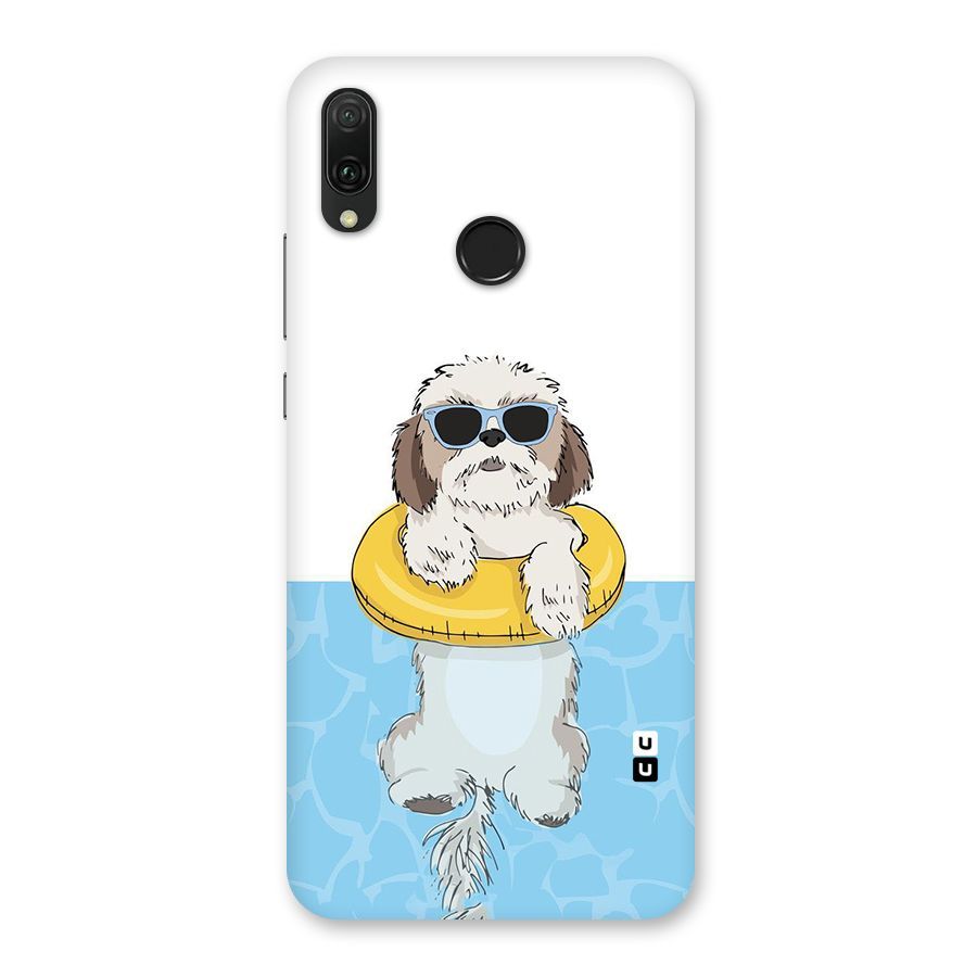 Swimming Doggo Back Case for Huawei Y9 (2019)