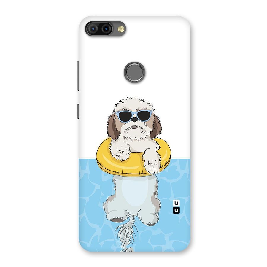 Swimming Doggo Back Case for Infinix Hot 6 Pro