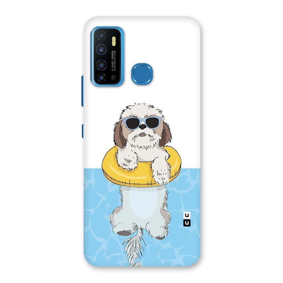 Swimming Doggo Back Case for Infinix Hot 9