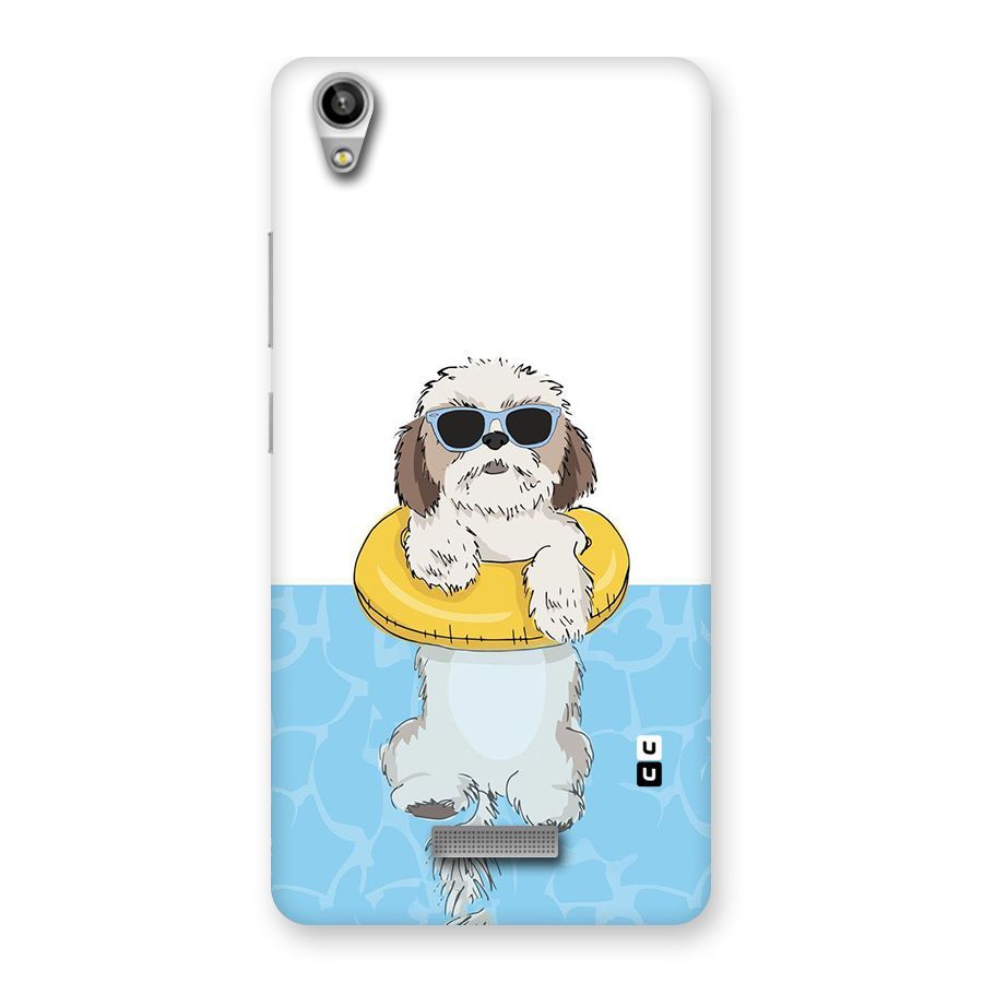 Swimming Doggo Back Case for Lava-Pixel-V1