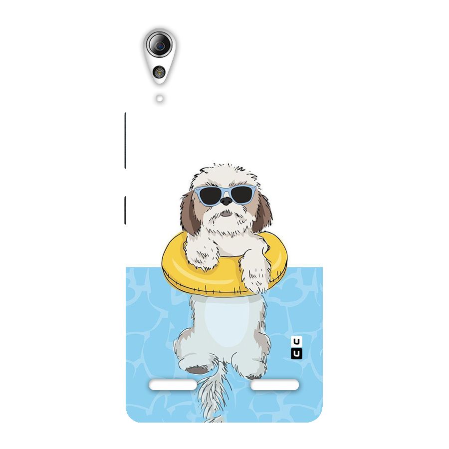 Swimming Doggo Back Case for Lenovo A6000 Plus