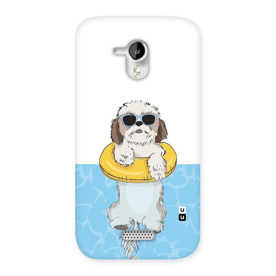 Swimming Doggo Back Case for Micromax Canvas HD A116