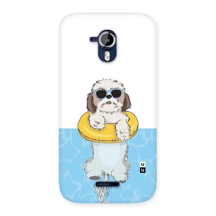 Swimming Doggo Back Case for Micromax Canvas Magnus A117