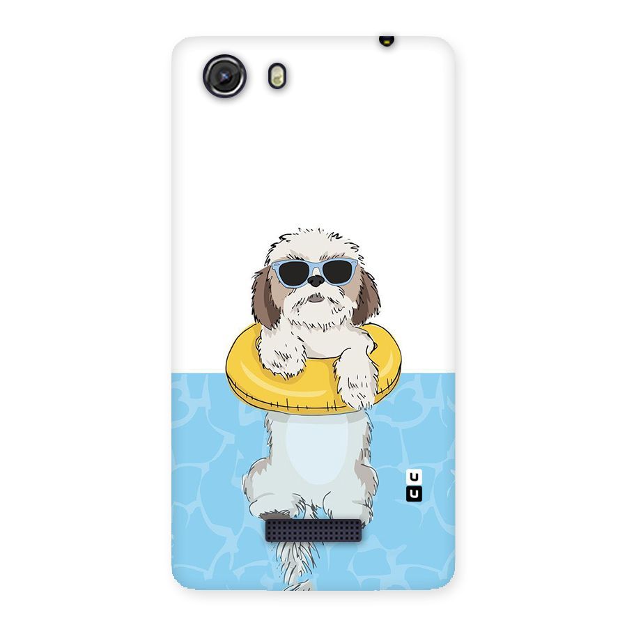 Swimming Doggo Back Case for Micromax Unite 3