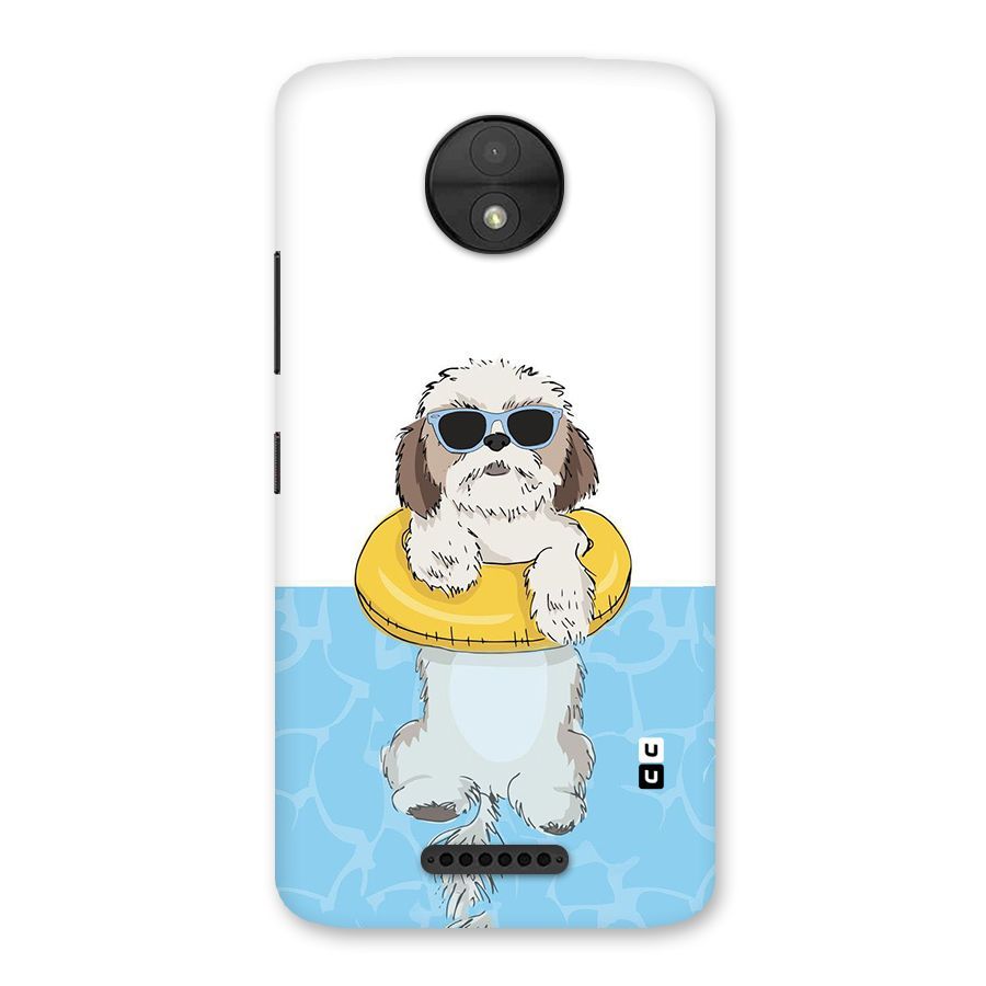 Swimming Doggo Back Case for Moto C