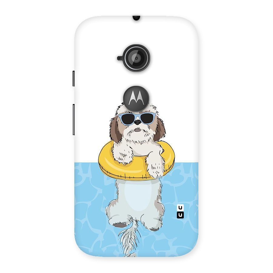 Swimming Doggo Back Case for Moto E 2nd Gen