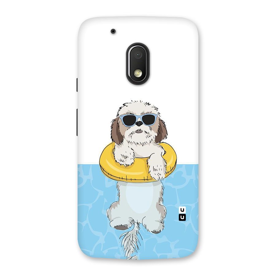 Swimming Doggo Back Case for Moto G4 Play