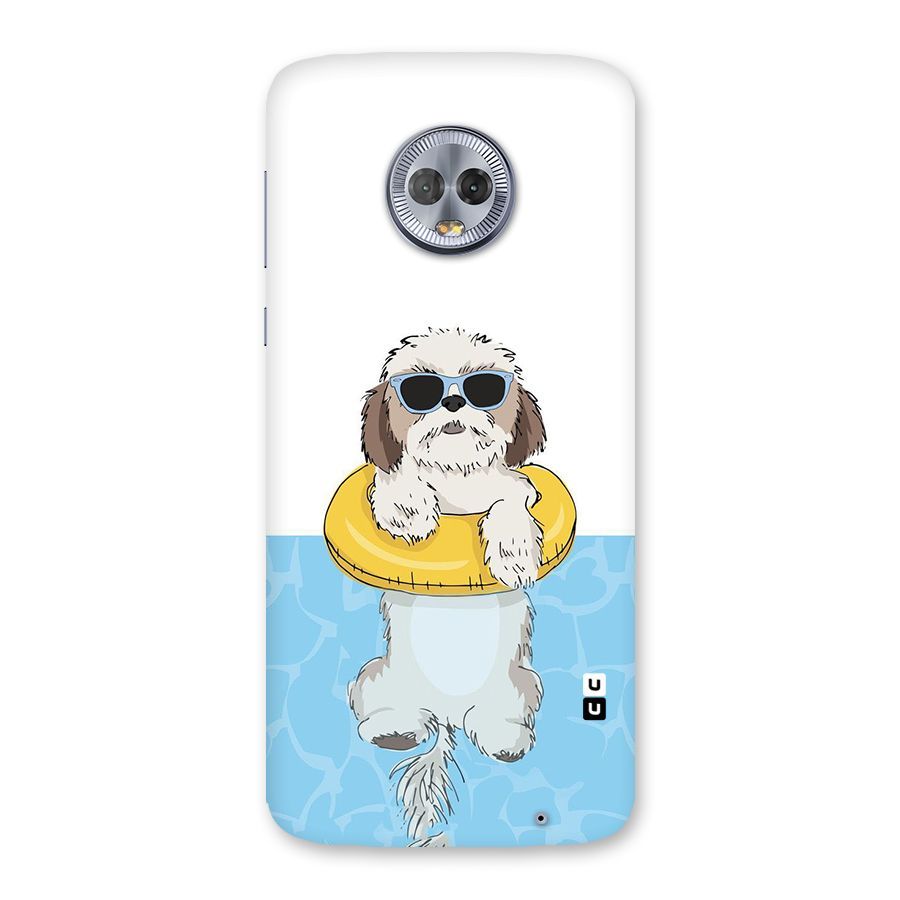 Swimming Doggo Back Case for Moto G6 Plus