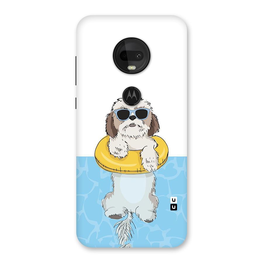 Swimming Doggo Back Case for Moto G7
