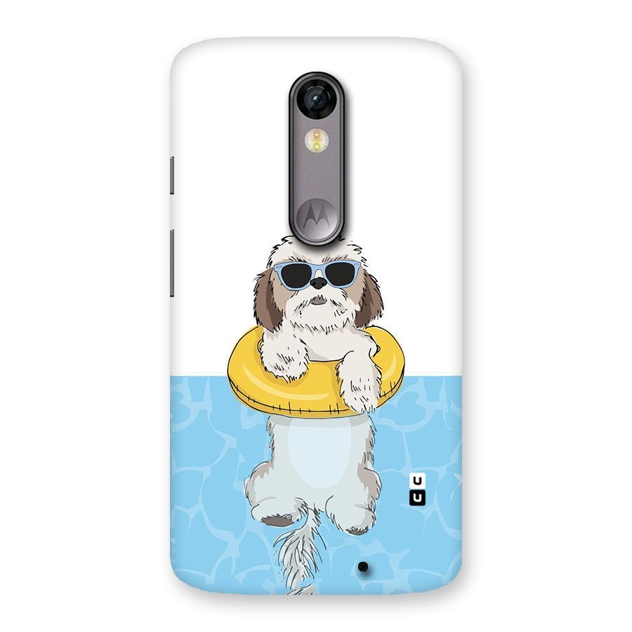 Swimming Doggo Back Case for Moto X Force