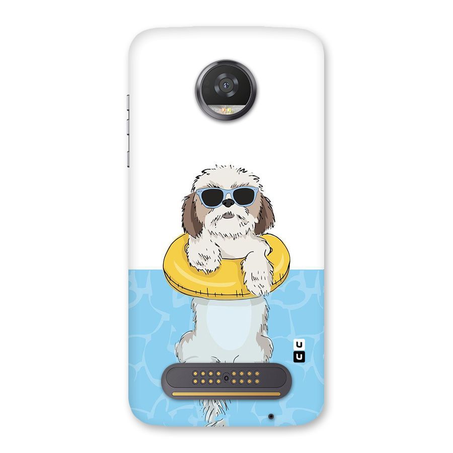 Swimming Doggo Back Case for Moto Z2 Play