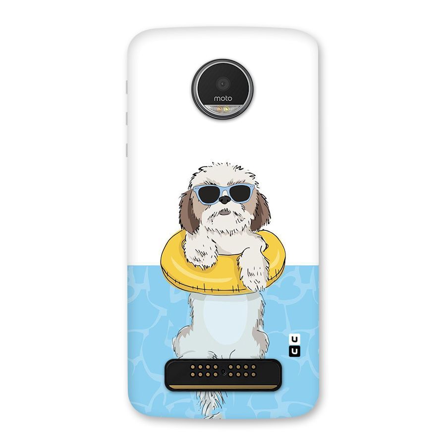 Swimming Doggo Back Case for Moto Z Play