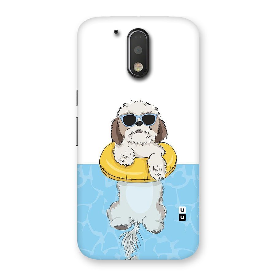 Swimming Doggo Back Case for Motorola Moto G4 Plus
