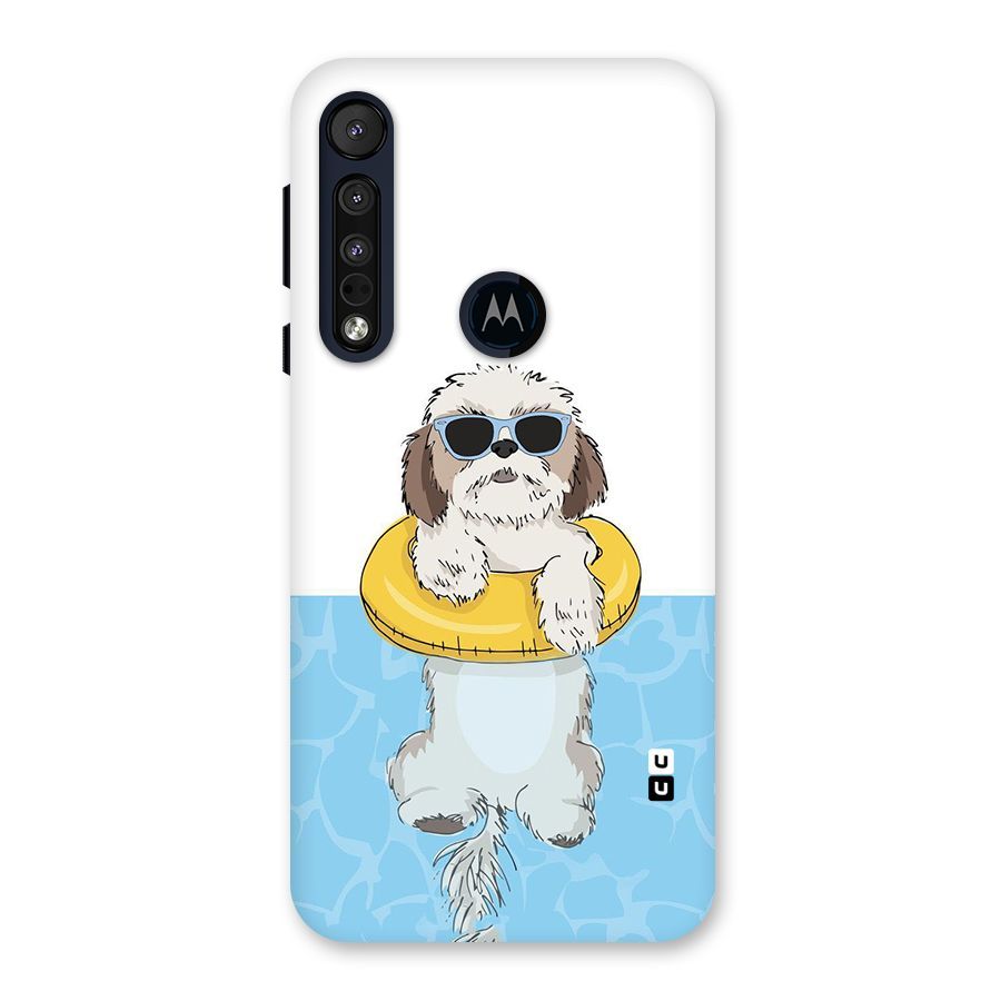 Swimming Doggo Back Case for Motorola One Macro