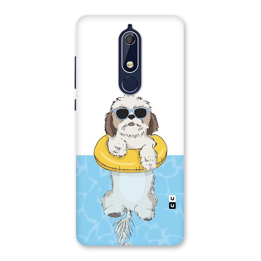 Swimming Doggo Back Case for Nokia 5.1