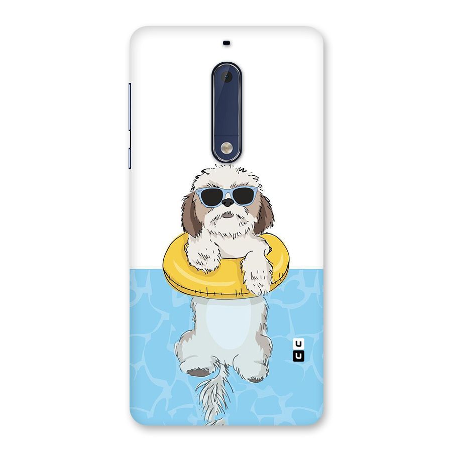 Swimming Doggo Back Case for Nokia 5