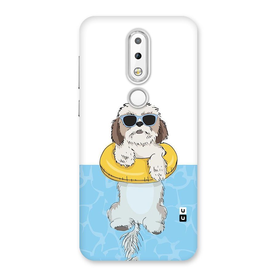 Swimming Doggo Back Case for Nokia 6.1 Plus