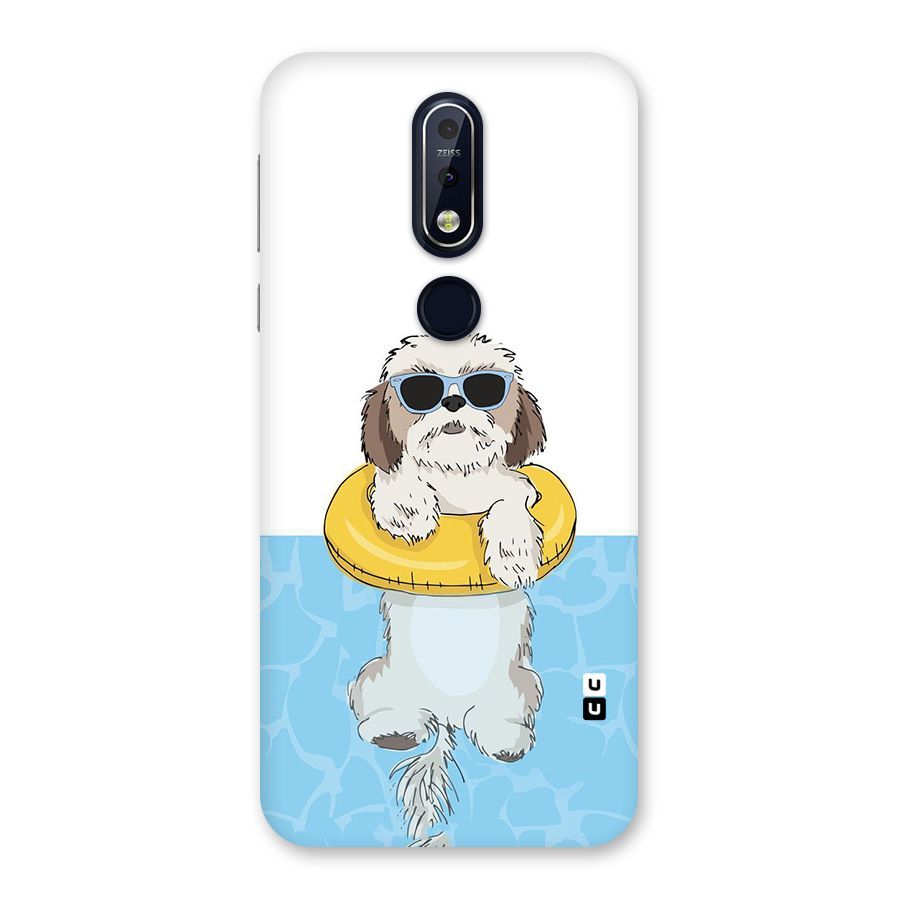 Swimming Doggo Back Case for Nokia 7.1