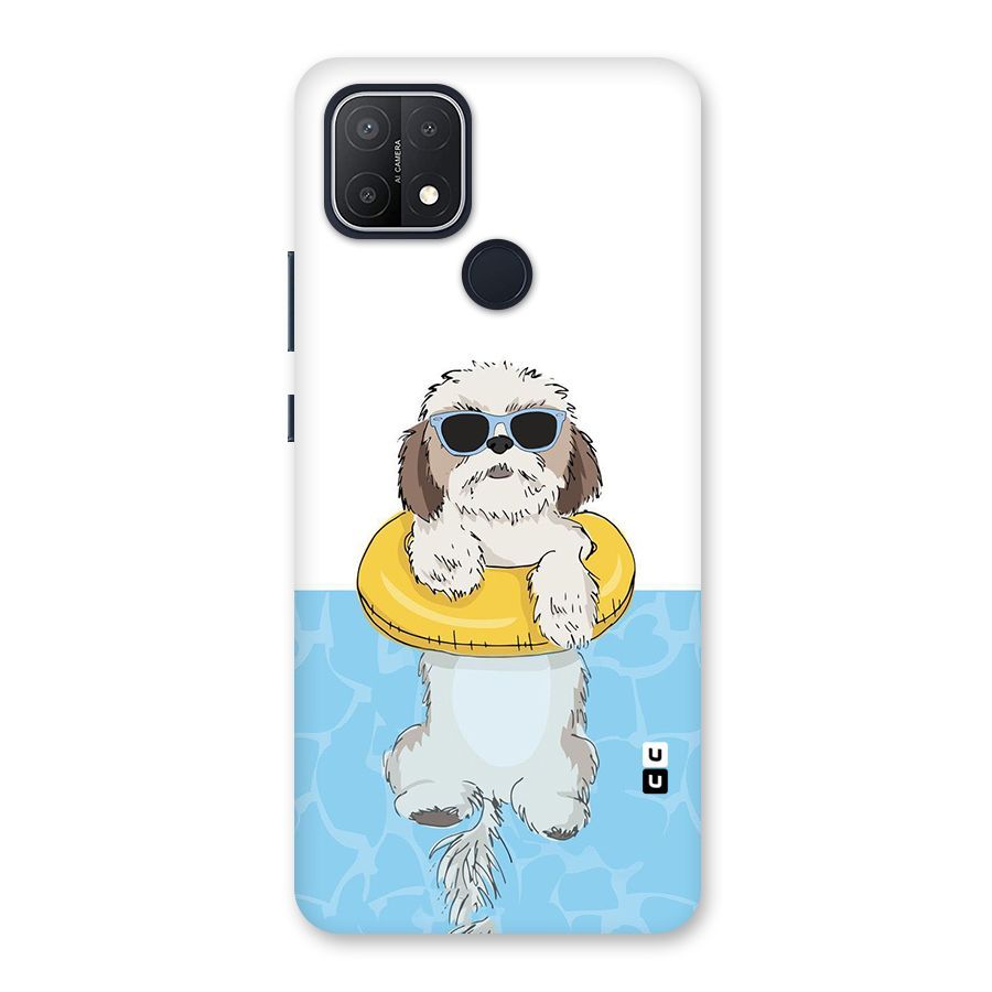 Swimming Doggo Back Case for Oppo A15s