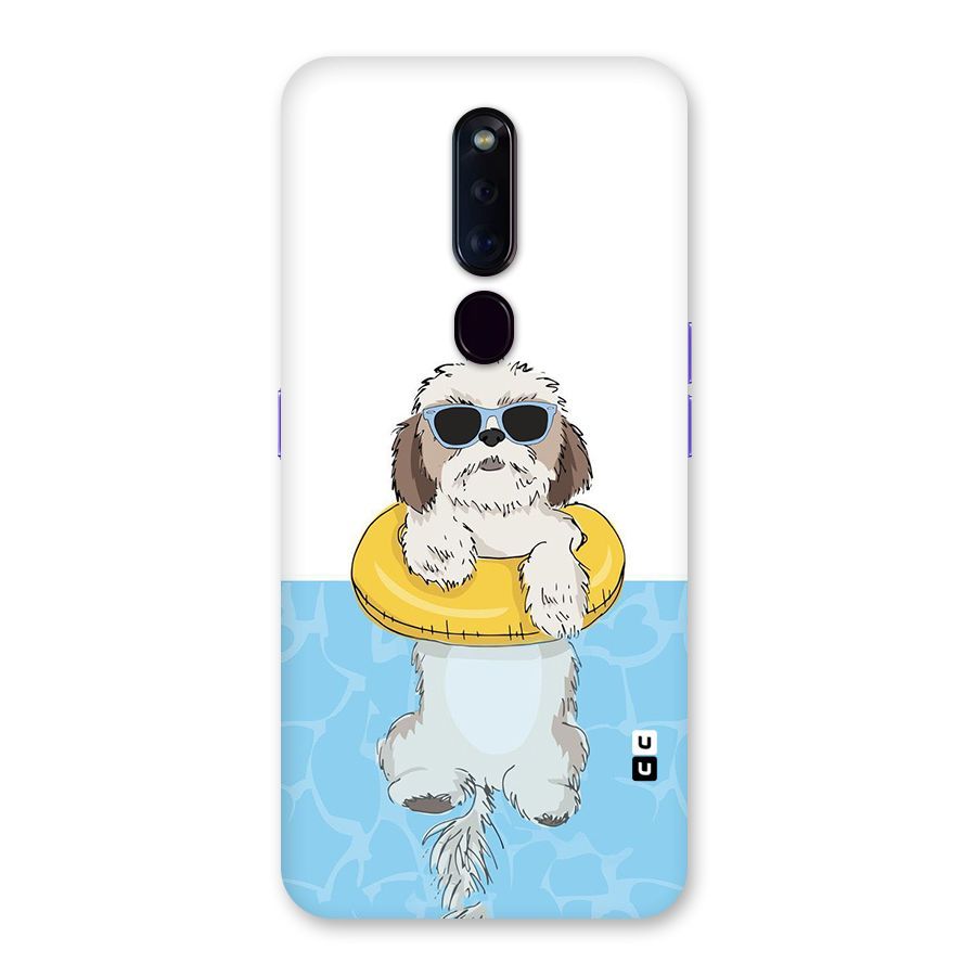 Swimming Doggo Back Case for Oppo F11 Pro