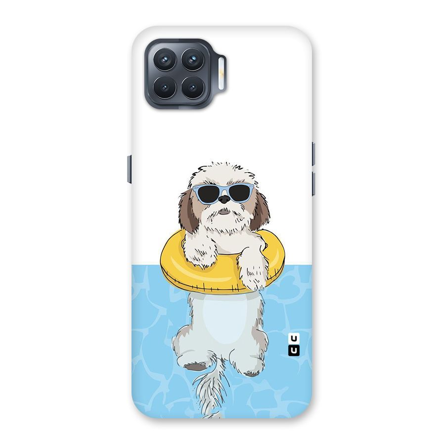 Swimming Doggo Back Case for Oppo F17 Pro