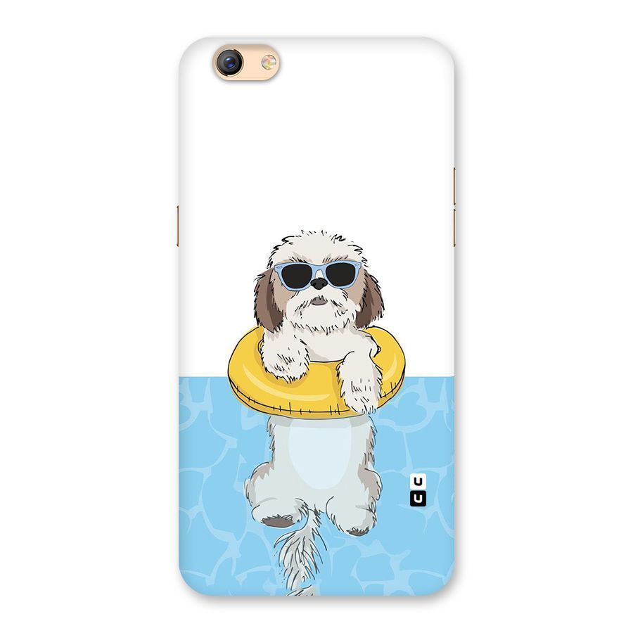 Swimming Doggo Back Case for Oppo F3 Plus